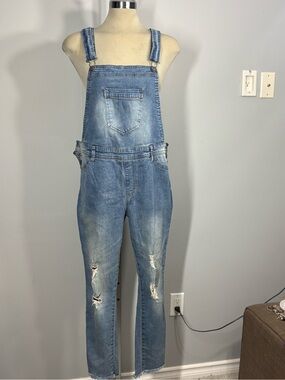 George Light Blue Denim Overalls